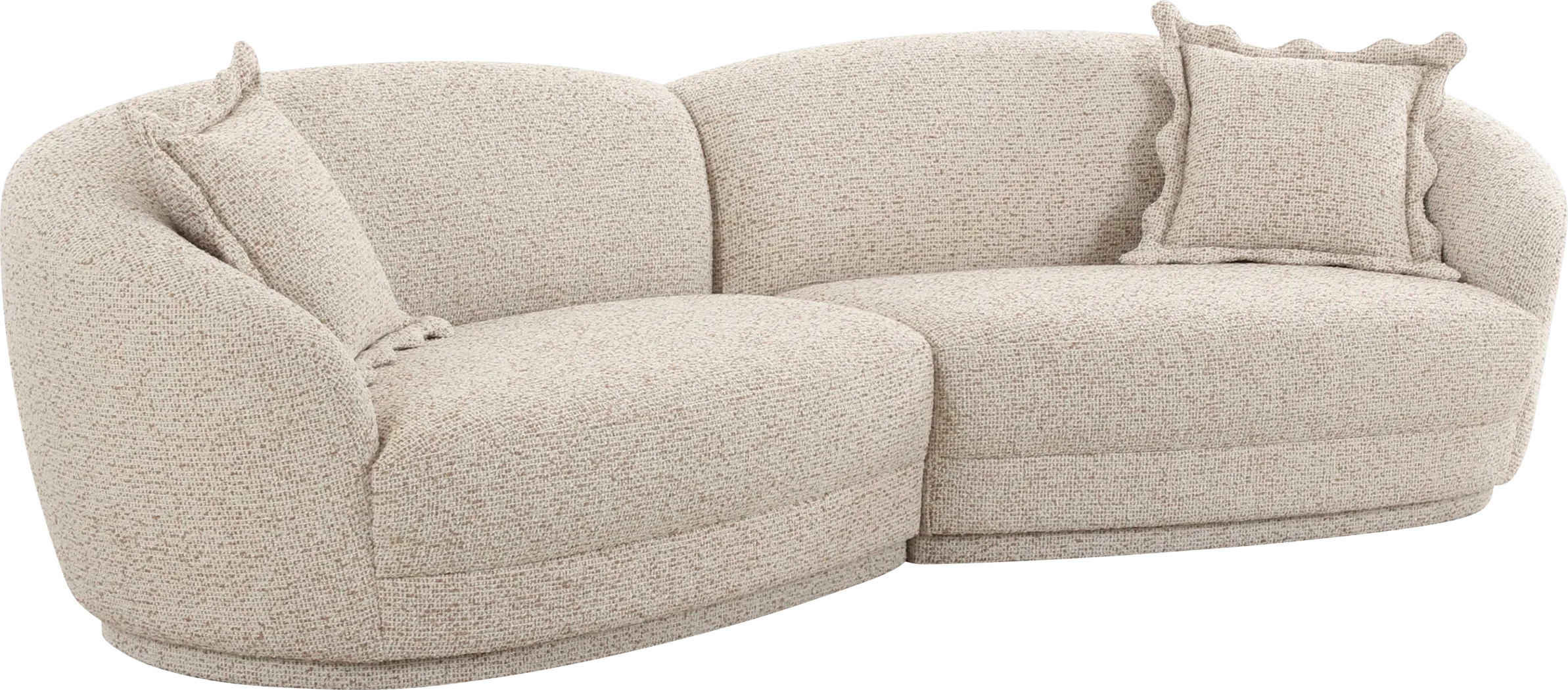 Argyll Beige 2 Pc Sectional - Thumbnail - Image 1