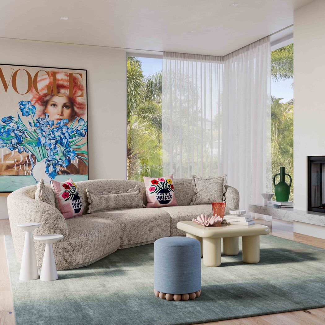 Argyll Beige 3 Pc Sectional - Thumbnail - Image 2