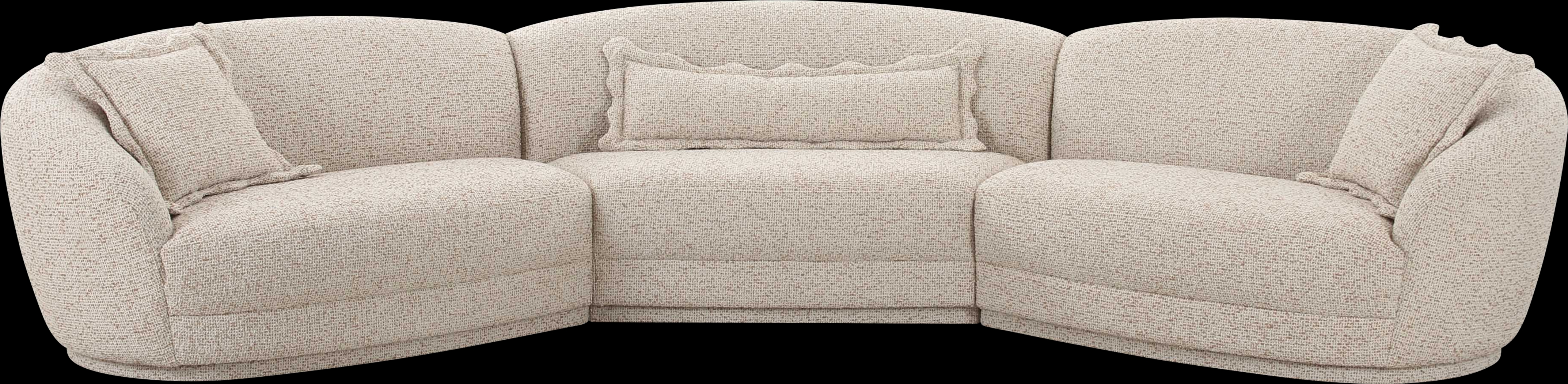 Argyll Beige 3 Pc Sectional - Thumbnail - Image 3
