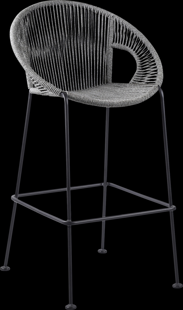 Ariael Gray Outdoor Barstool - Thumbnail - Image 1