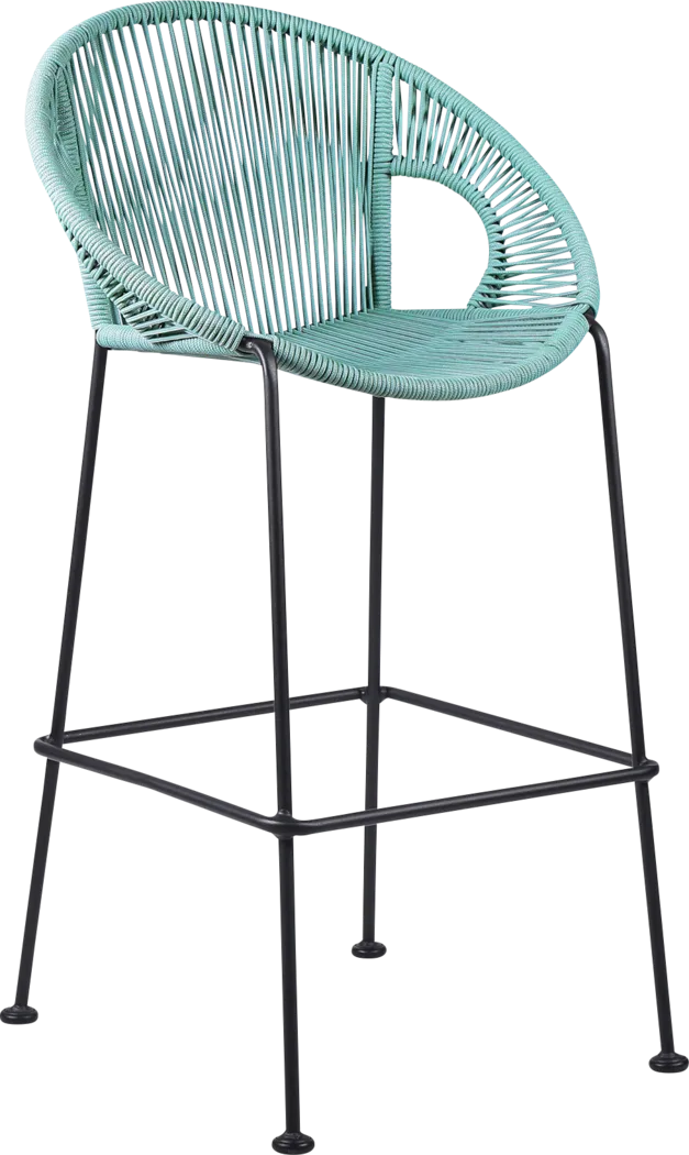 Ariael Green Outdoor Counter Height Stool - Thumbnail - Image 1
