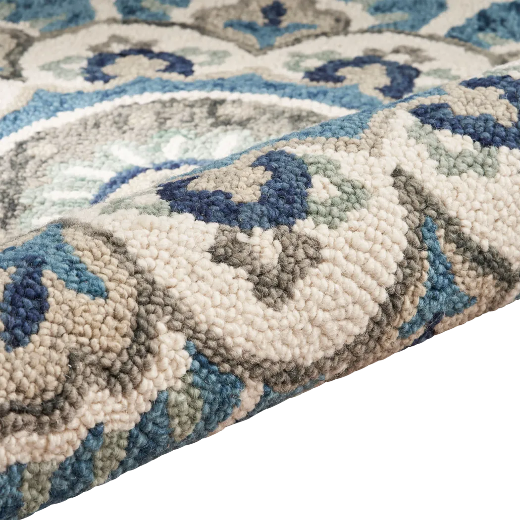 Ariam Blue 4' Round Rug - Thumbnail - Image 12