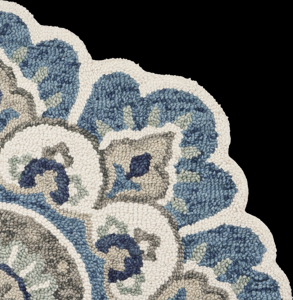 Ariam Blue 6' Round Rug - Thumbnail - Image 7