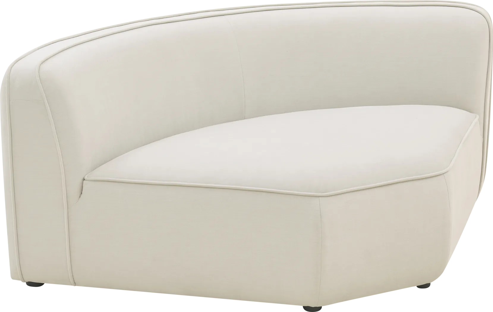 Ariam Brown Wedge Corner Chair - Thumbnail - Image 3
