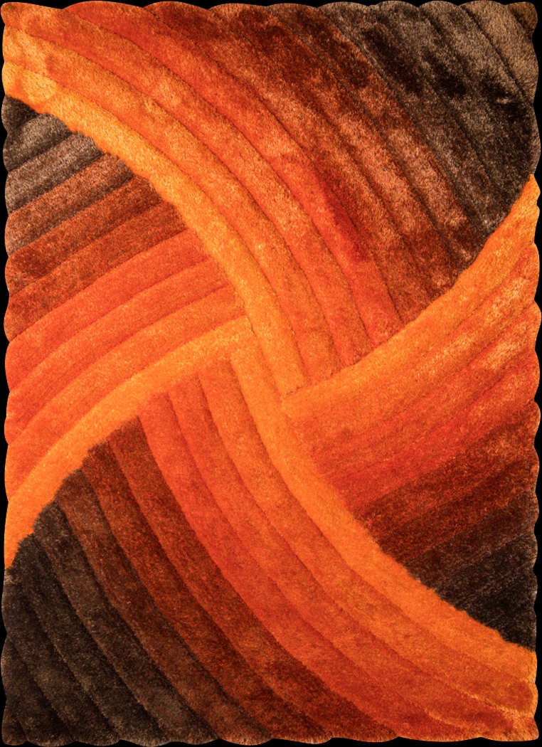 Arianell Orange 5' x 7'3 Rug - Thumbnail - Image 1