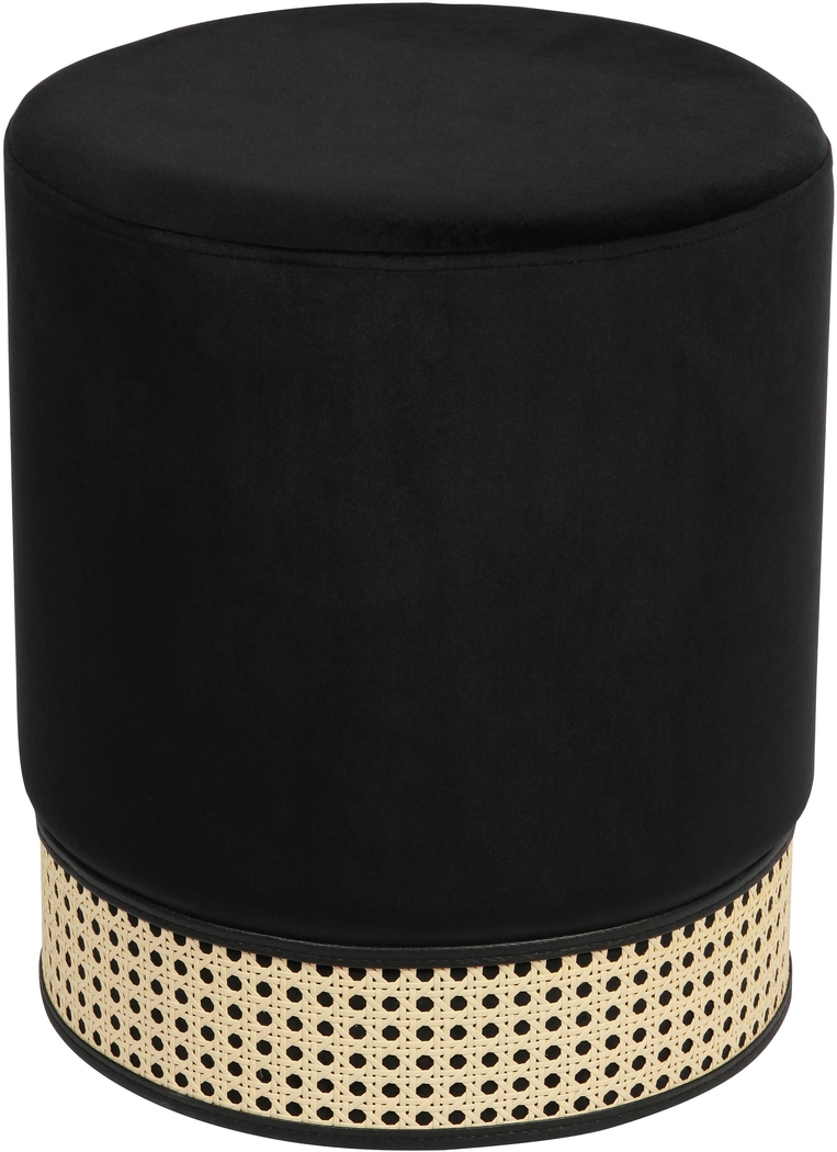 Arielan Black Ottoman - Thumbnail - Image 2