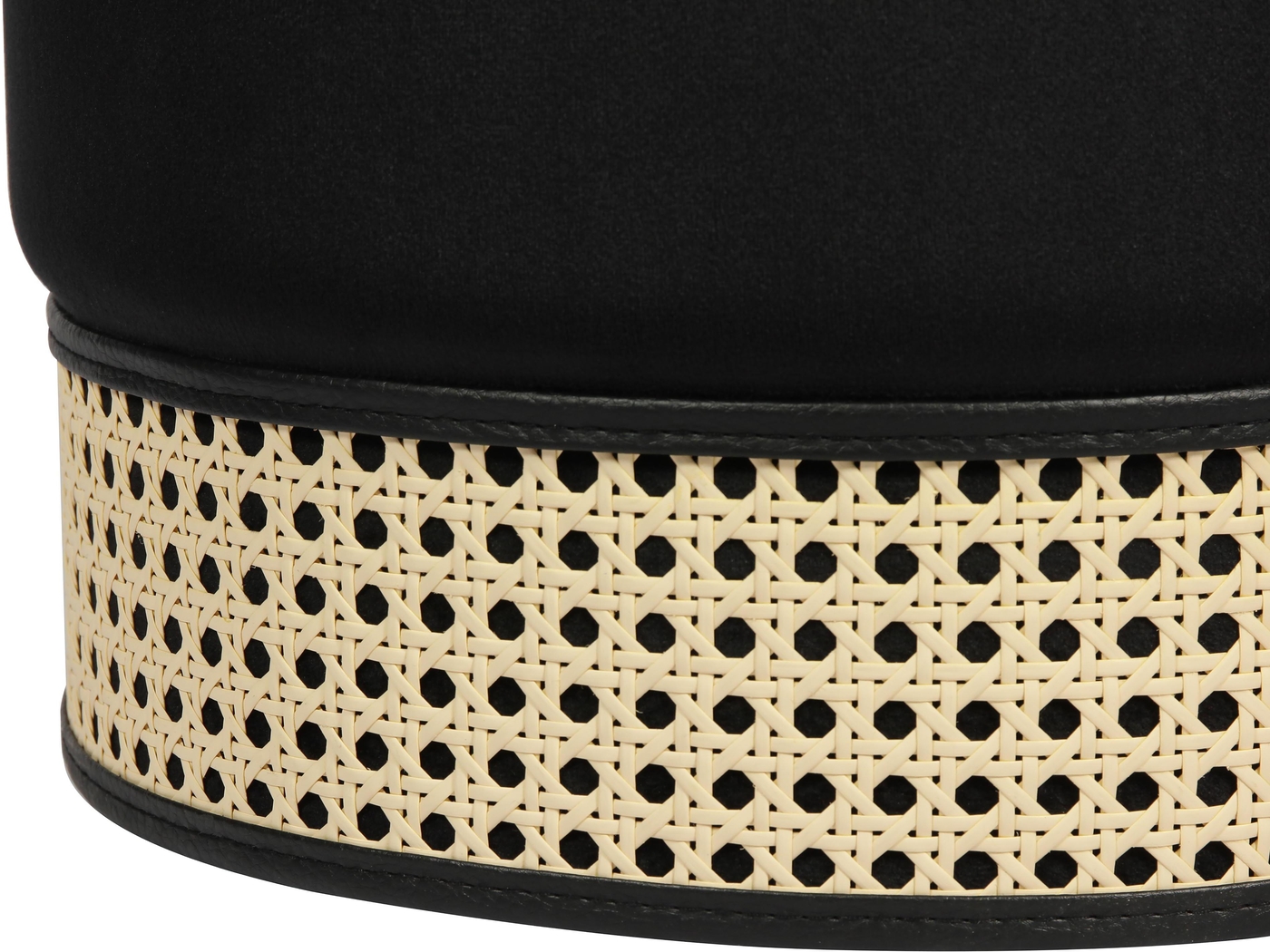 Arielan Black Ottoman - Thumbnail - Image 3