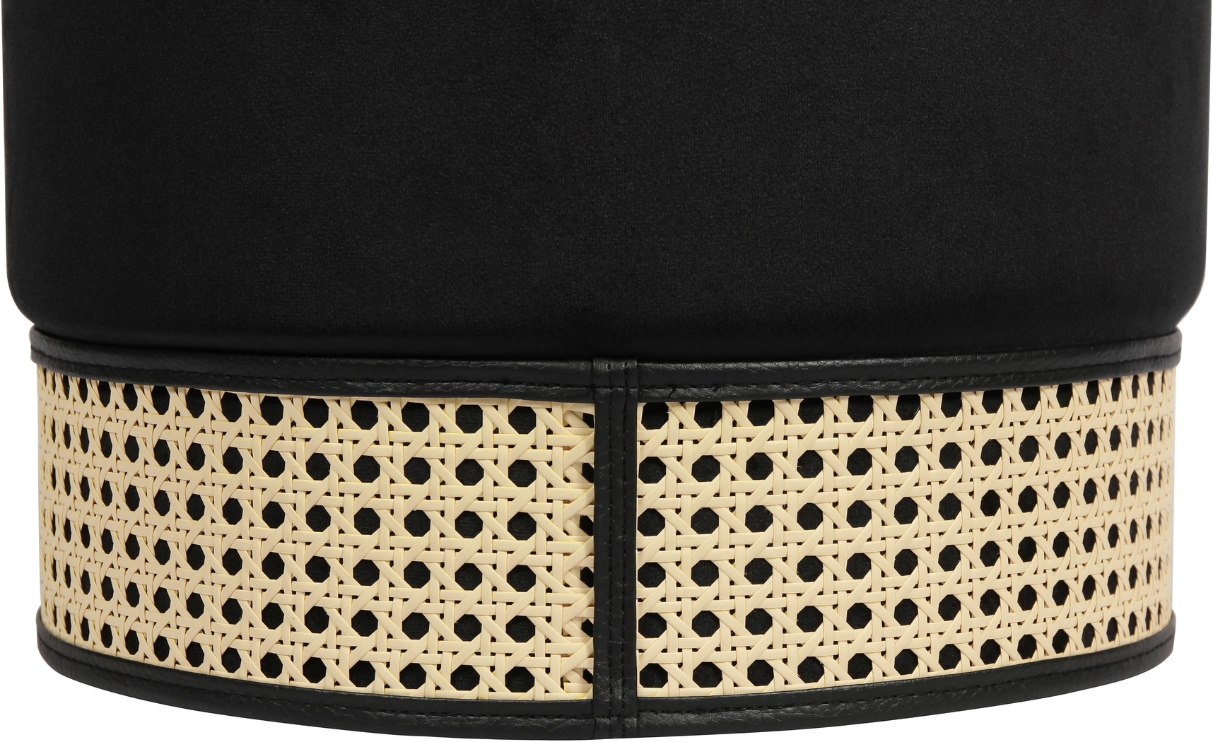 Arielan Black Ottoman - Thumbnail - Image 4