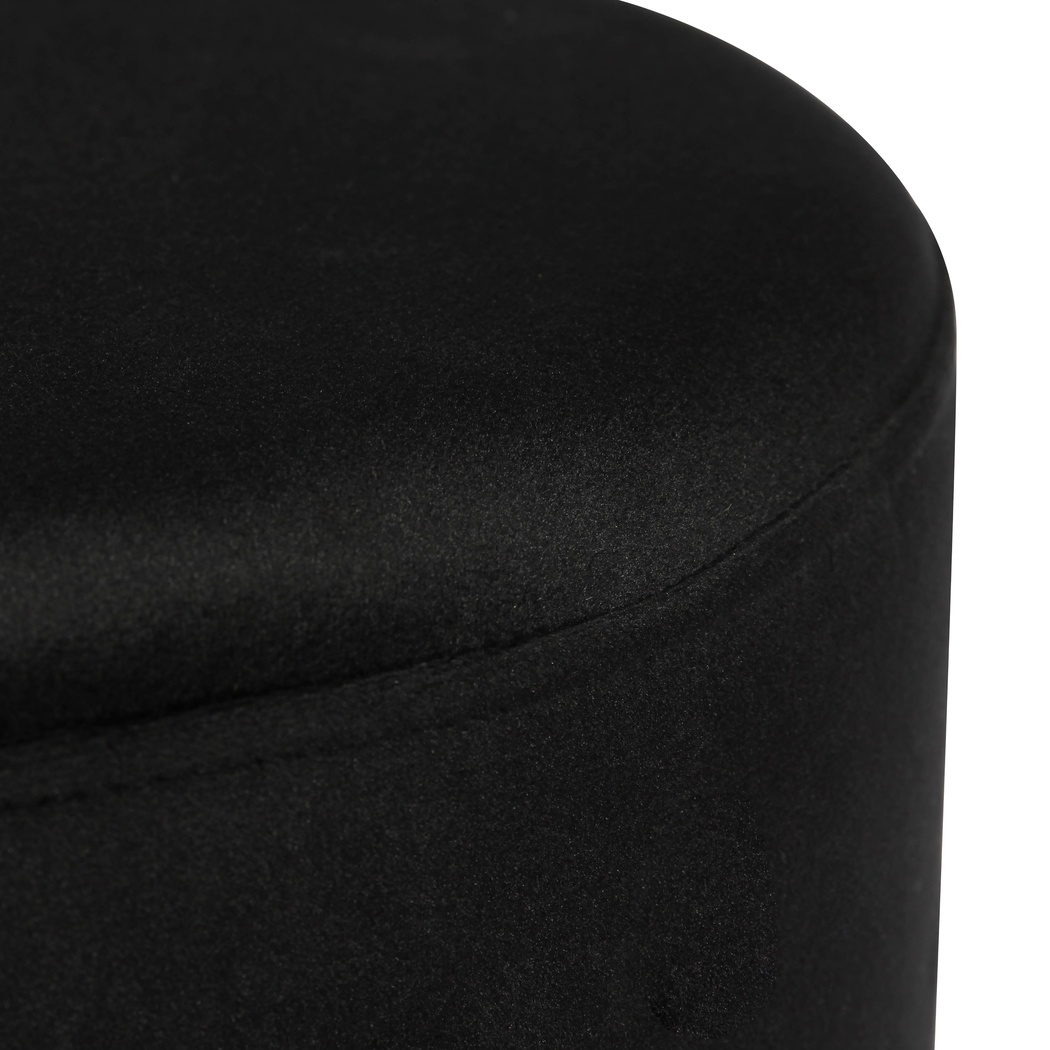 Arielan Black Ottoman - Thumbnail - Image 5