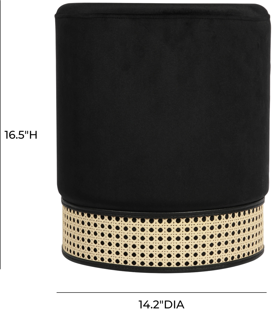 Arielan Black Ottoman - Thumbnail - Image 7