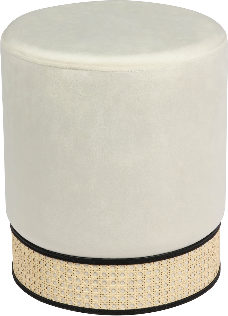 Arielan Cream Ottoman - Thumbnail - Image 2