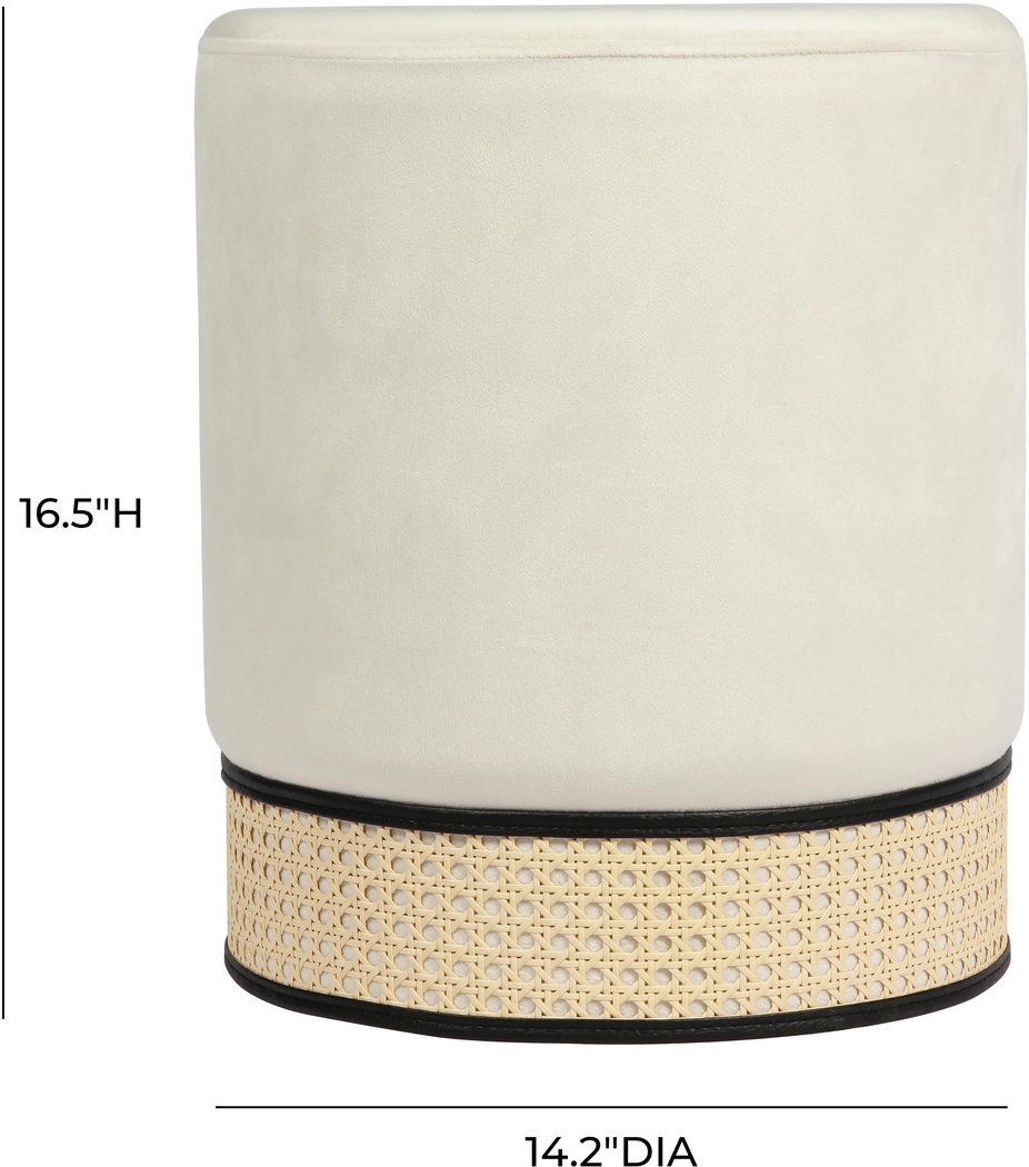 Arielan Cream Ottoman - Thumbnail - Image 7