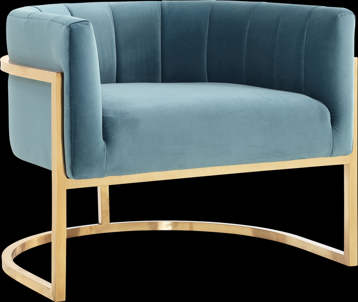 Arietta Blue Accent Chair - Thumbnail - Image 1