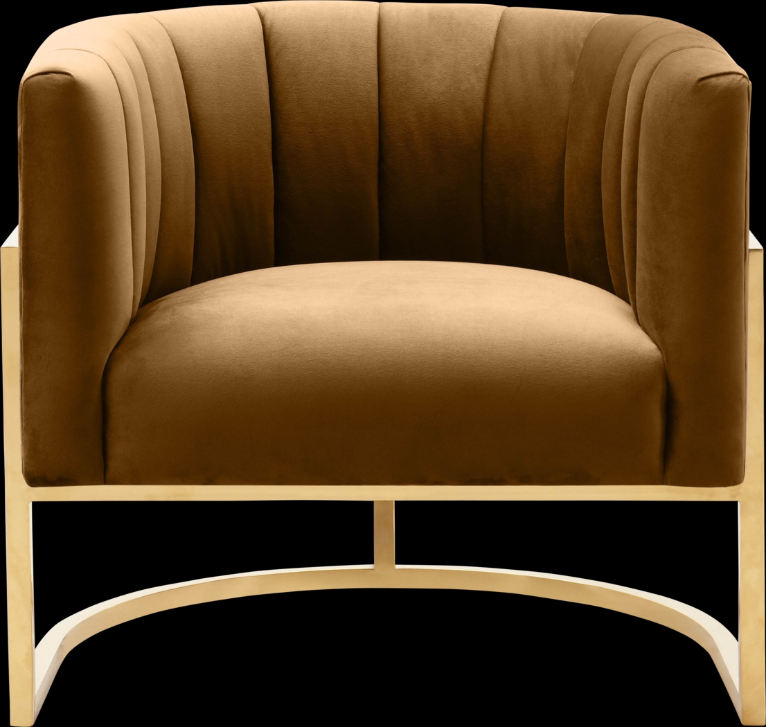 Arietta Cognac Accent Chair - Thumbnail - Image 2