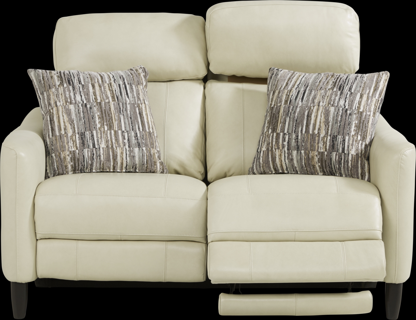 Arilio Beige Leather 3 Pc Dual Power Reclining Living Room - Thumbnail - Image 5