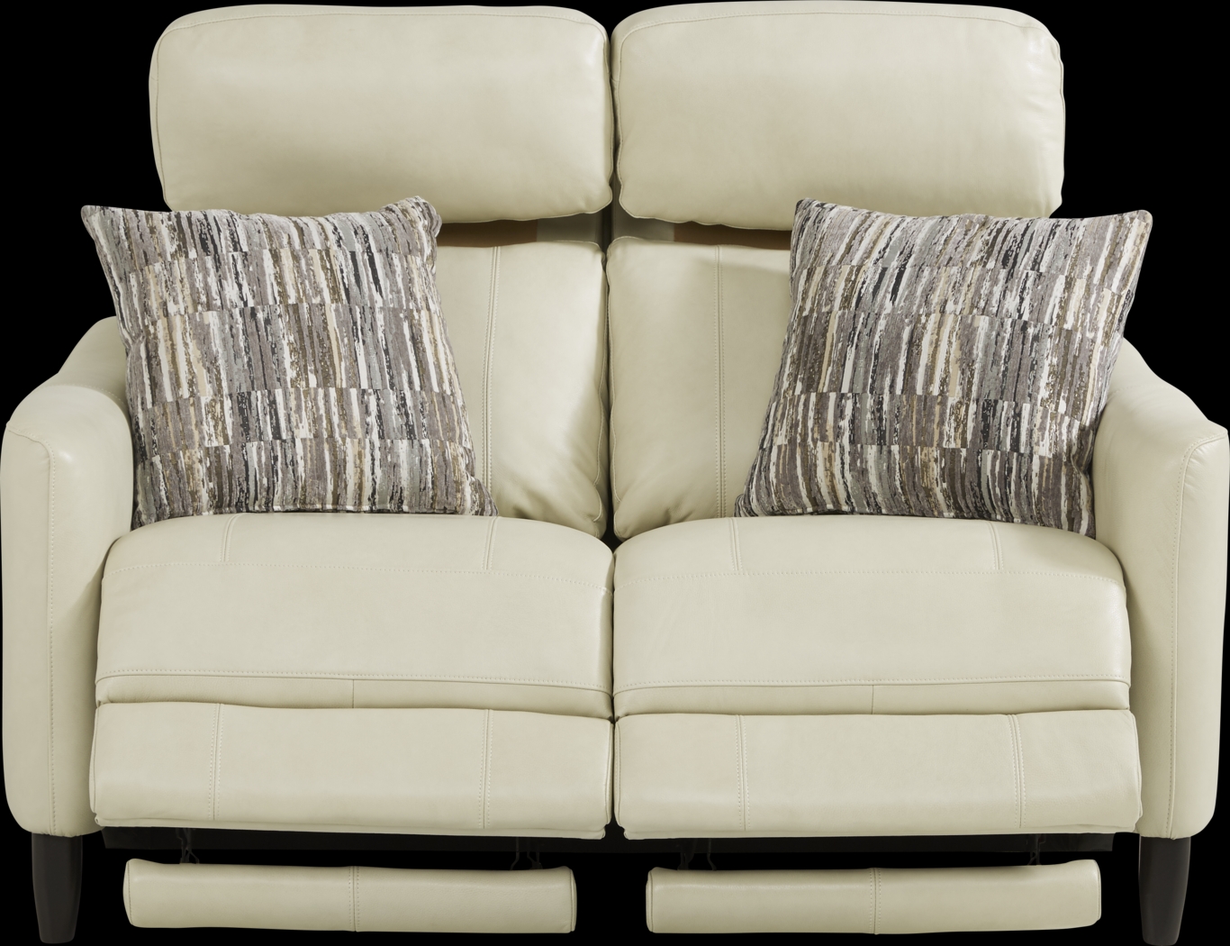 Arilio Beige Leather 3 Pc Dual Power Reclining Living Room - Thumbnail - Image 6