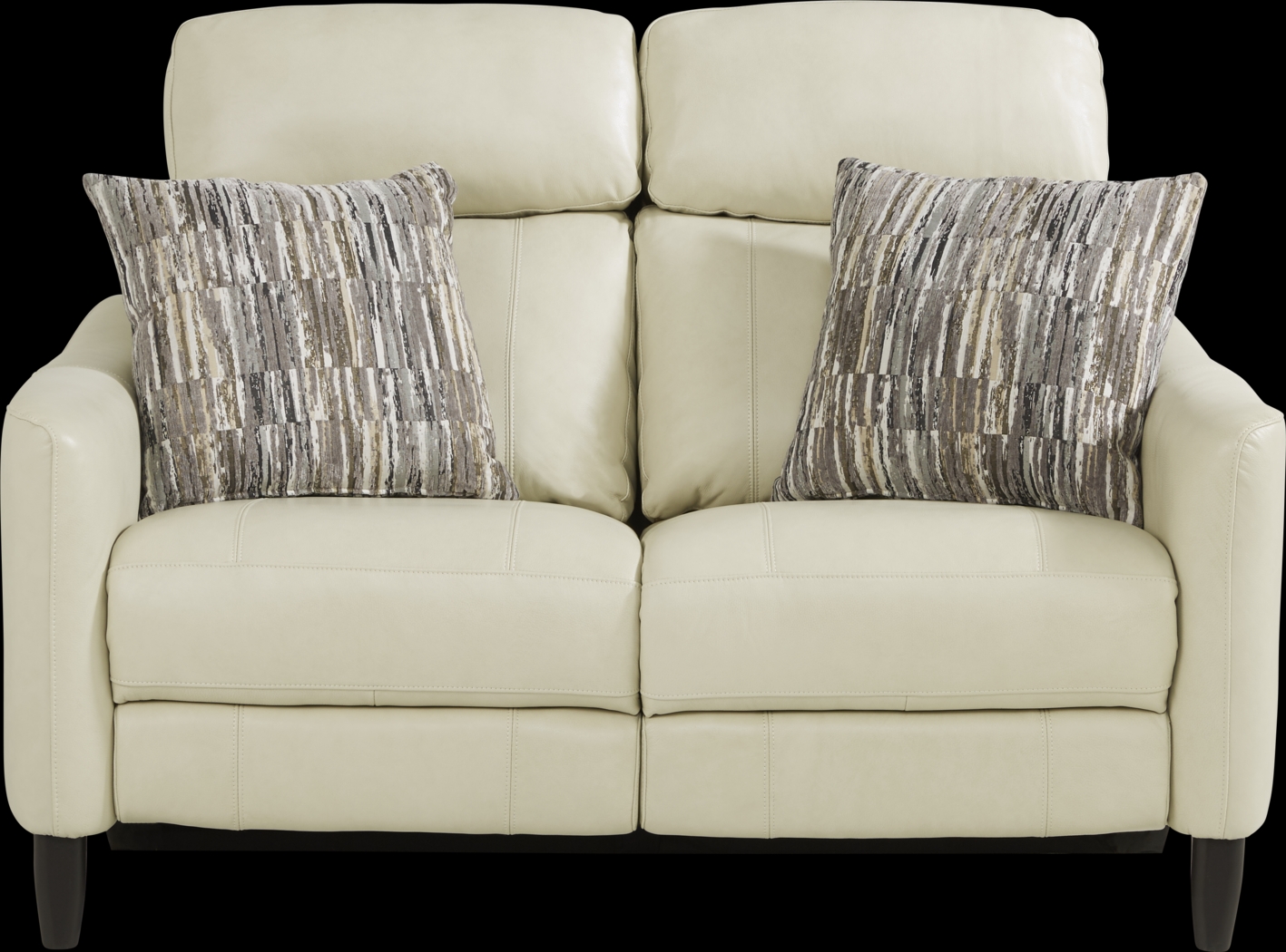 Arilio Beige Leather 3 Pc Dual Power Reclining Living Room - Thumbnail - Image 4