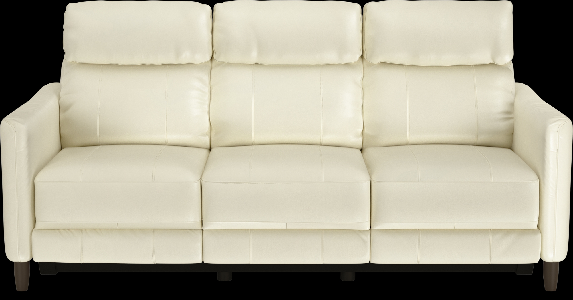 Arilio Beige Leather 3 Pc Dual Power Reclining Living Room - Thumbnail - Image 2