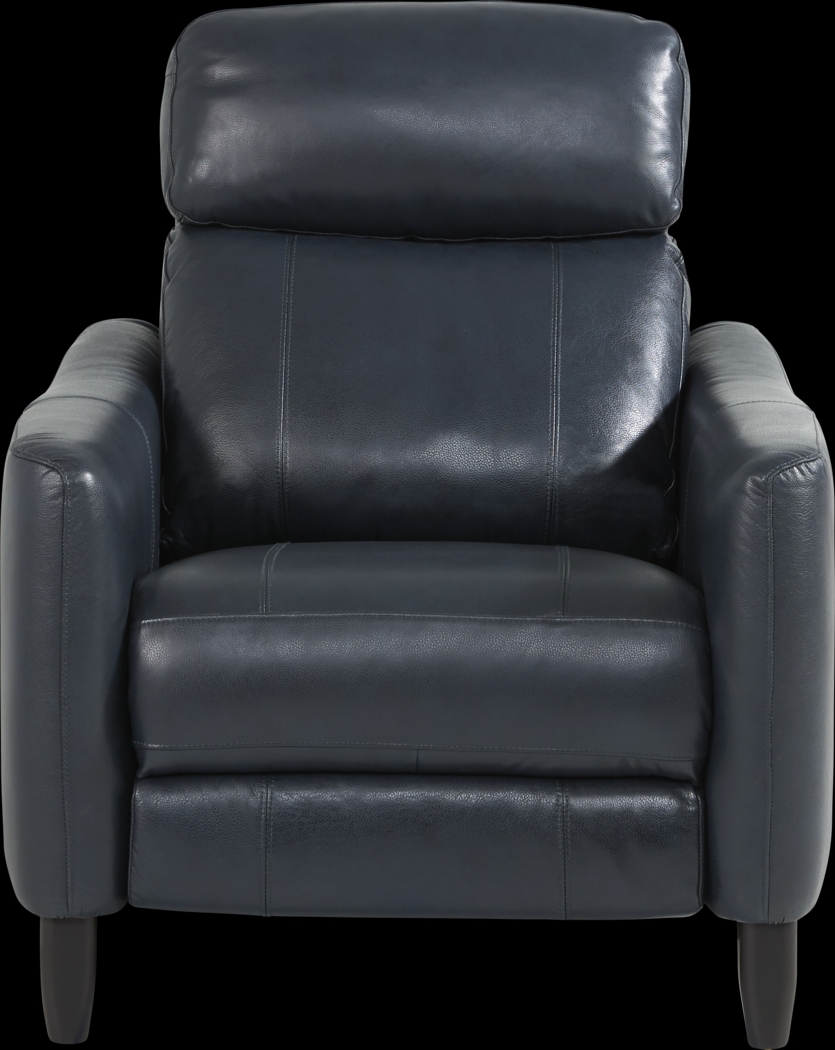 Arilio Navy Leather 3 Pc Dual Power Reclining Living Room - Thumbnail - Image 9