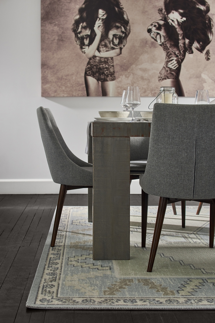 Arisha Blue 6'6 x 9' Rug - Thumbnail - Image 9