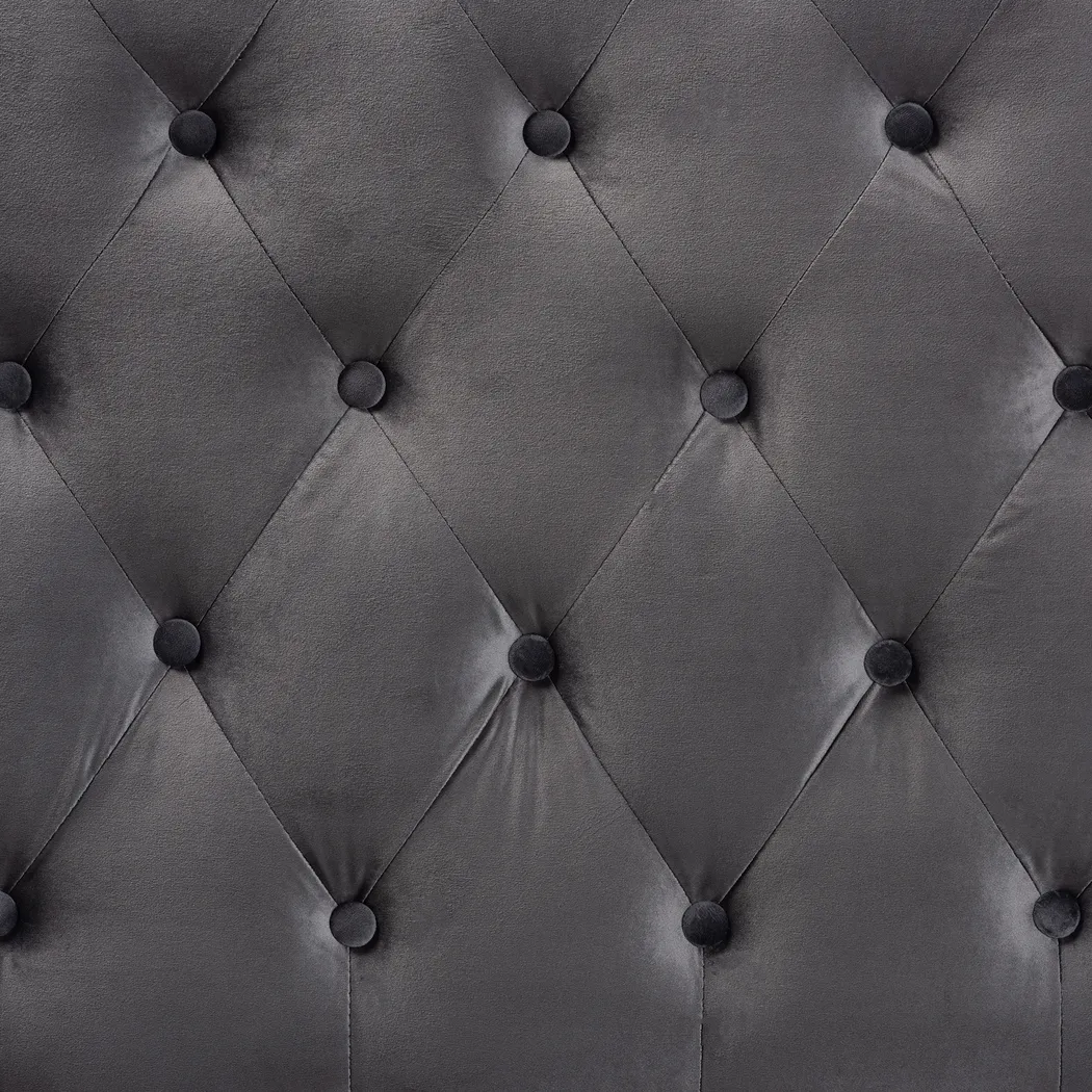 Aristocrate Gray Full Upholstered Headboard - Thumbnail - Image 4
