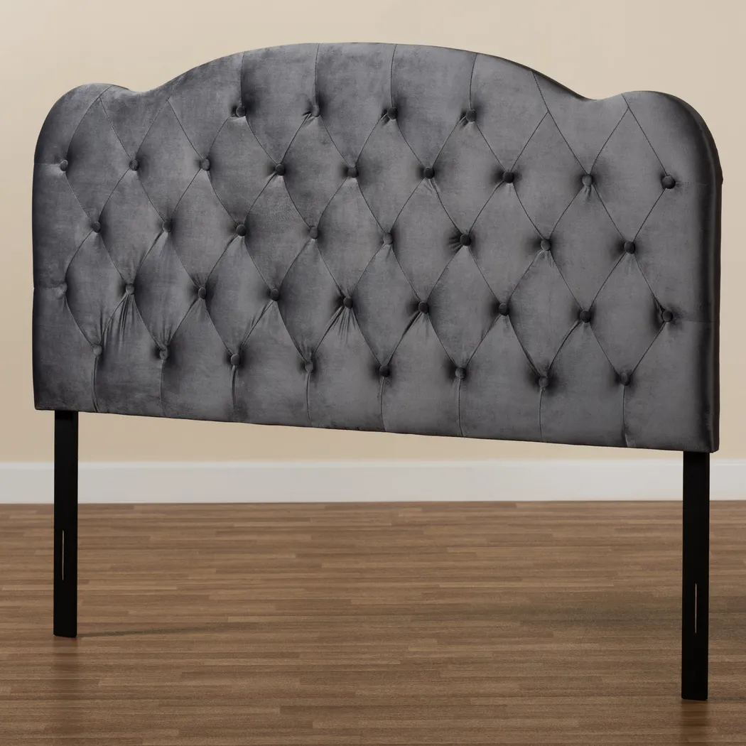 Aristocrate Gray Full Upholstered Headboard - Thumbnail - Image 6