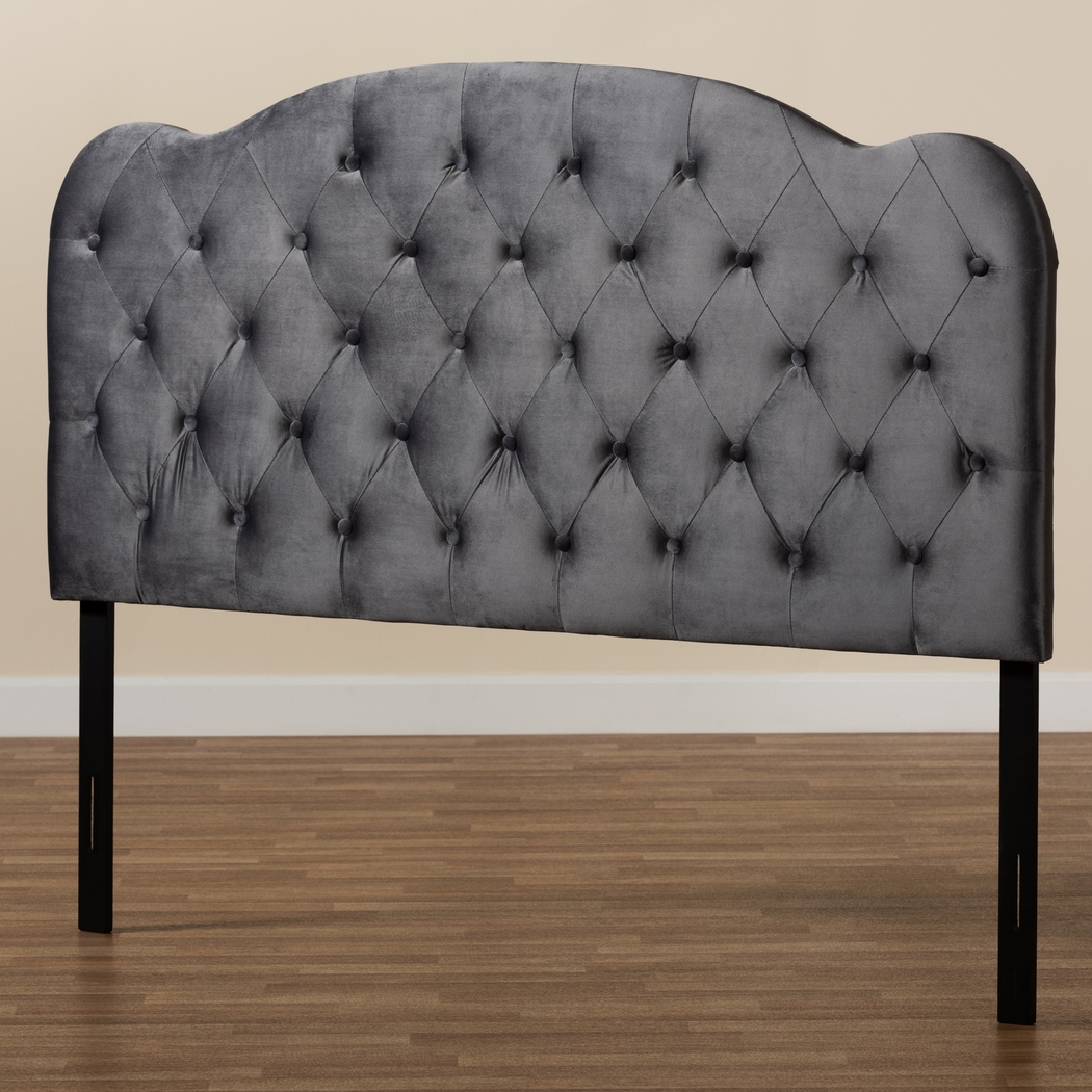 Aristocrate Gray King Upholstered Headboard - Thumbnail - Image 6
