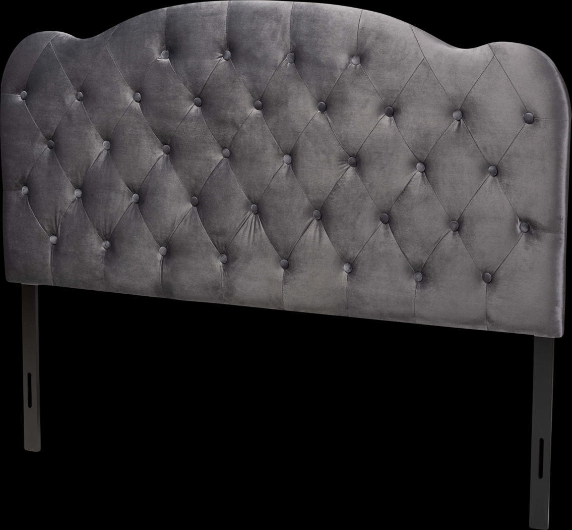 Aristocrate Gray King Upholstered Headboard - Thumbnail - Image 1