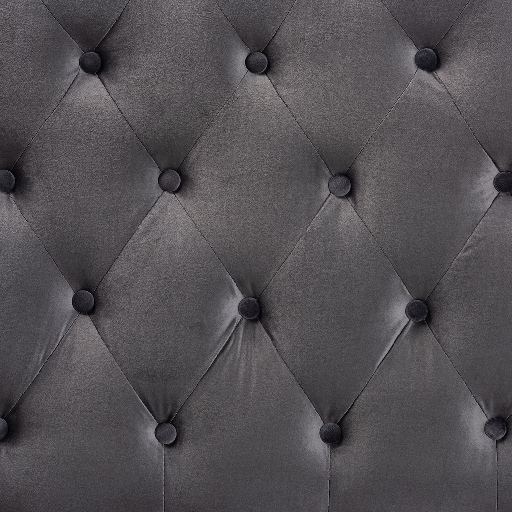 Aristocrate Gray Queen Upholstered Headboard - Thumbnail - Image 4