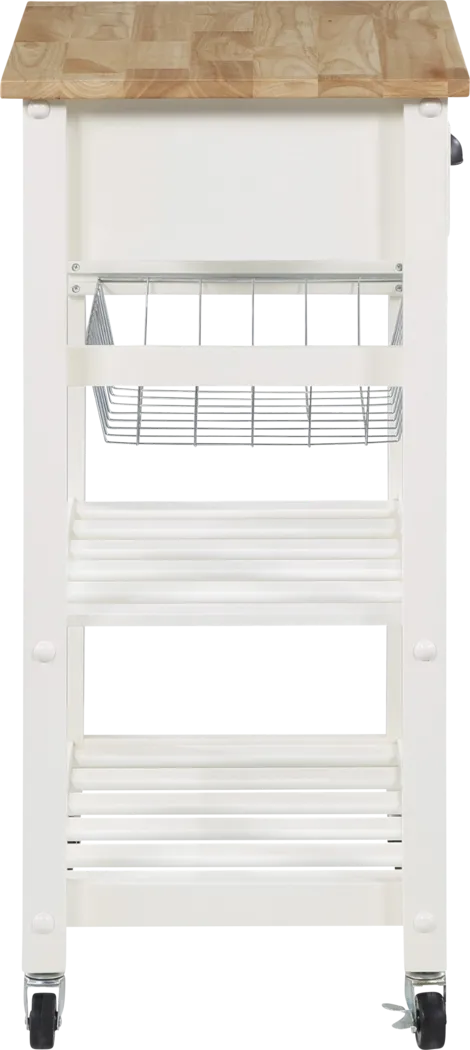 Ariyanna White Kitchen Cart - Thumbnail - Image 6