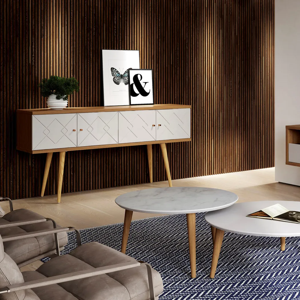 Arklet Off-White 60 In. Console - Thumbnail - Image 2