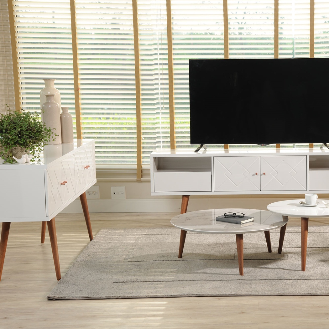 Arklet White 60 In. Console - Thumbnail - Image 6