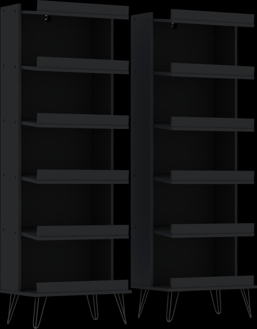 Arkose Black 2 Pc Shoe Rack - Thumbnail - Image 1