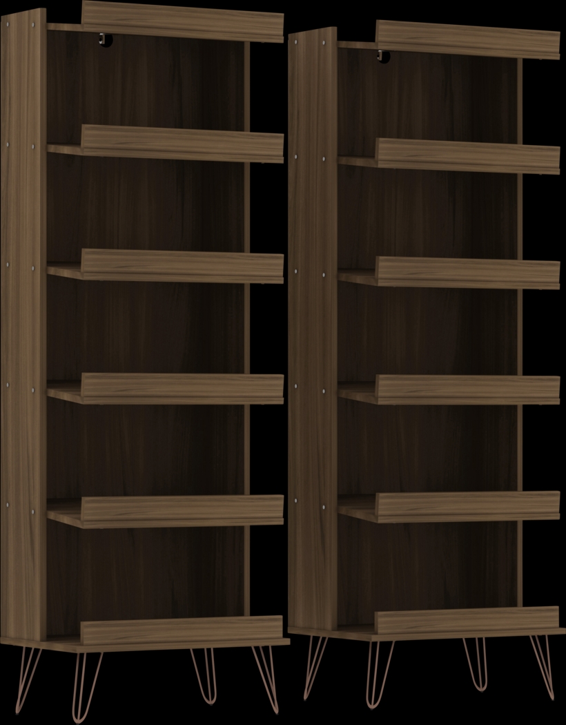 Arkose Brown 2 Pc Shoe Rack - Thumbnail - Image 1