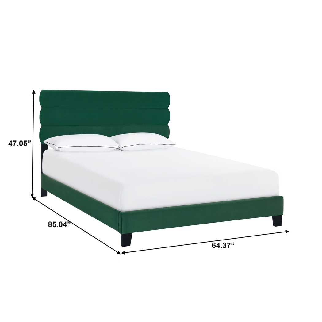 Arkwith Green Queen Bed - Thumbnail - Image 8