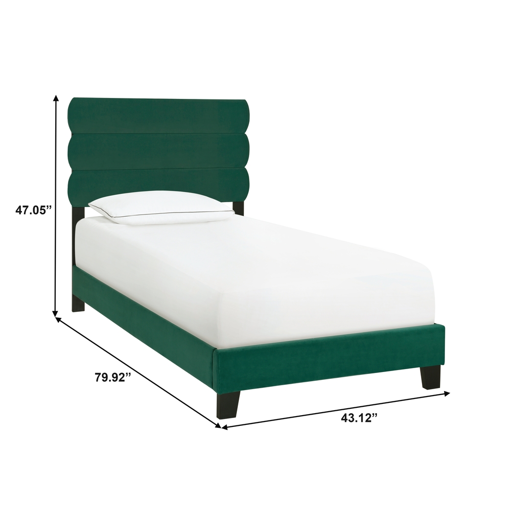 Arkwith Green Twin Bed - Thumbnail - Image 8