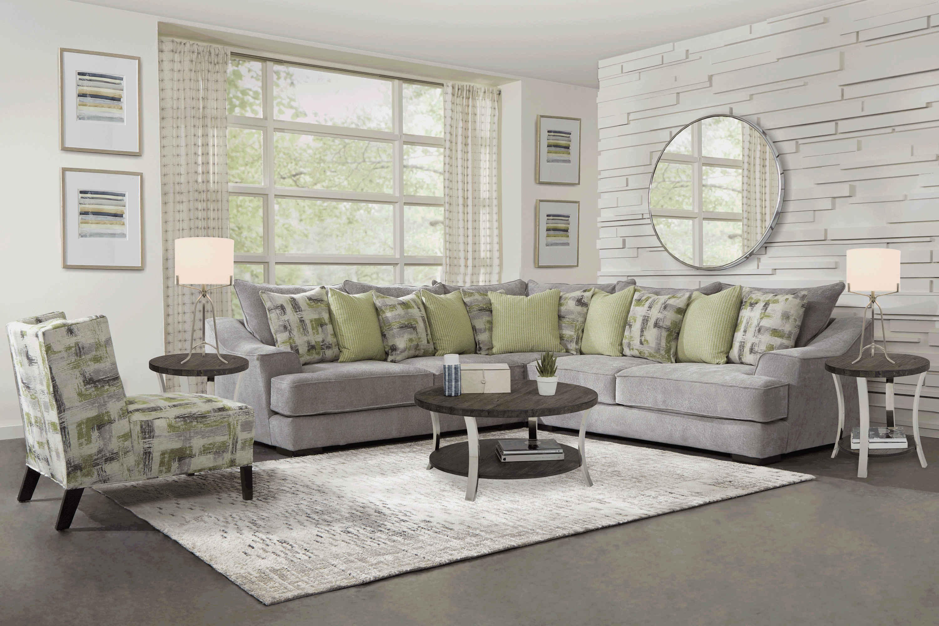 Arland Brown 3 Pc Table Set - Thumbnail - Image 2