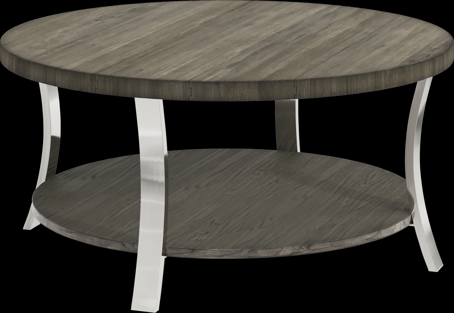 Arland Brown Round Cocktail Table - Thumbnail - Image 1