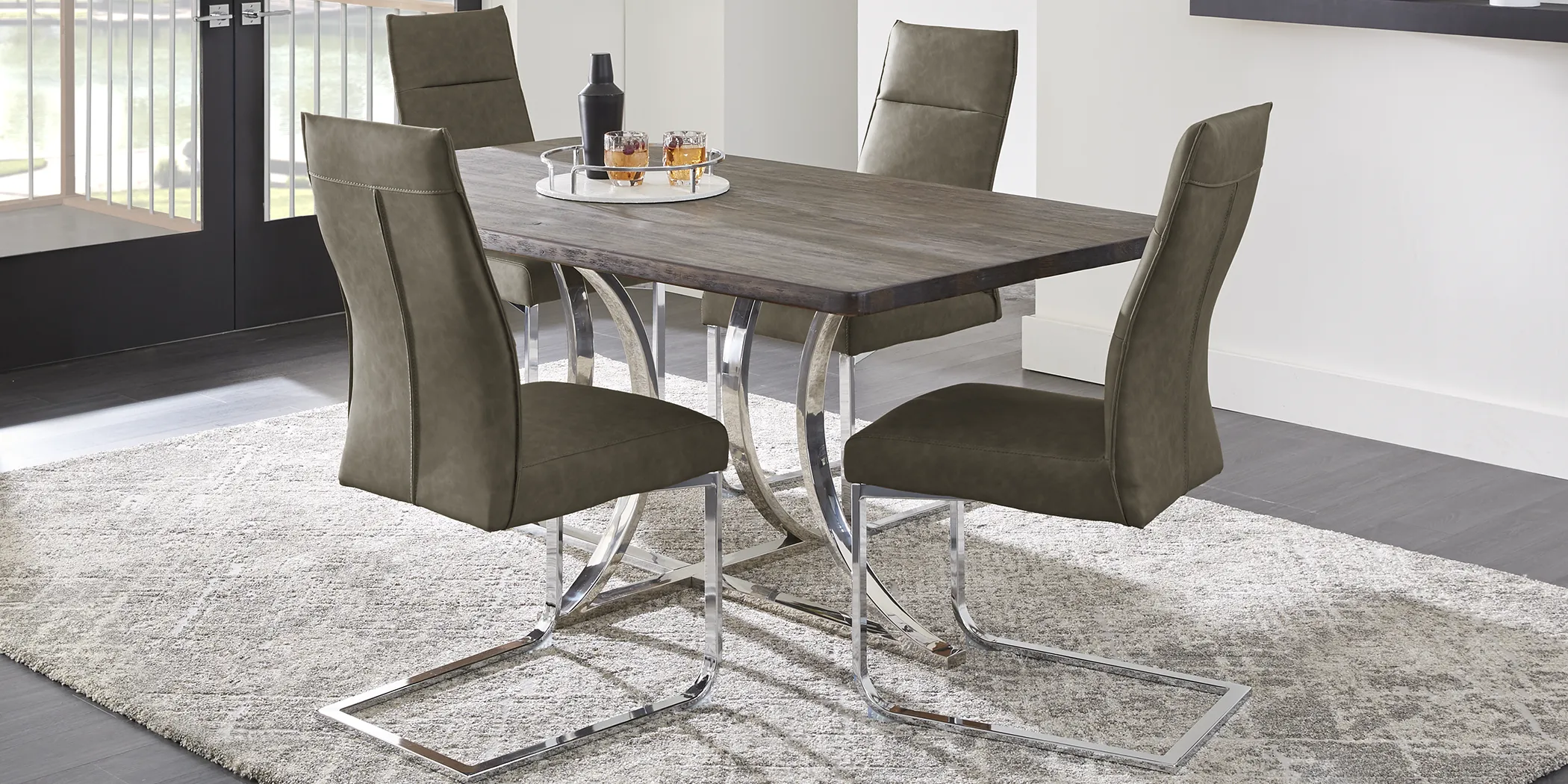 Washington Square Gray Side Chair - Thumbnail - Image 2