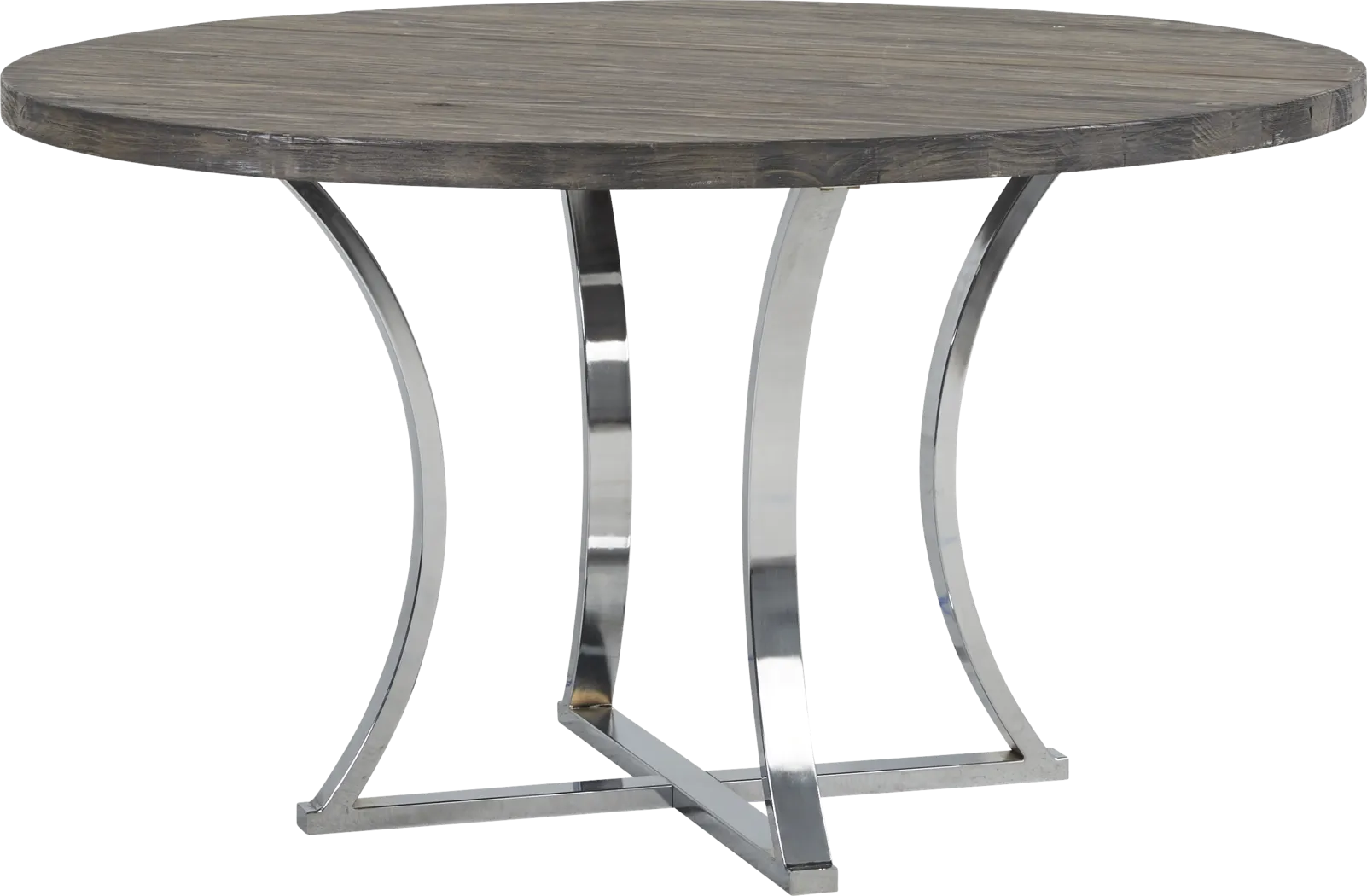 Arland Dark Brown Round Dining Table - Thumbnail - Image 1