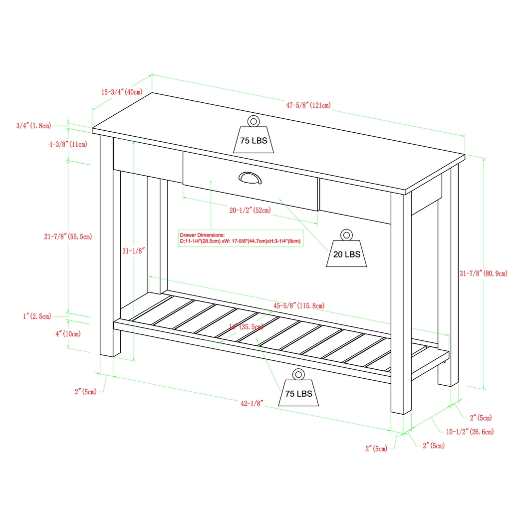 Arlandes Gray Sofa Table - Thumbnail - Image 6
