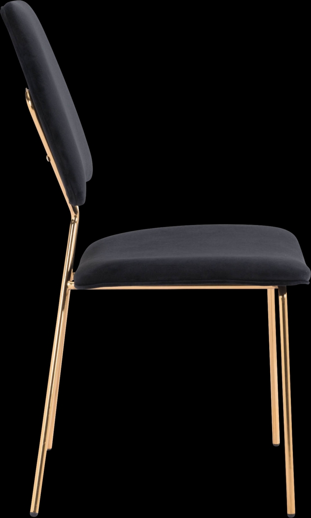 Arledge Black Side Chair, Set of 2 - Thumbnail - Image 2