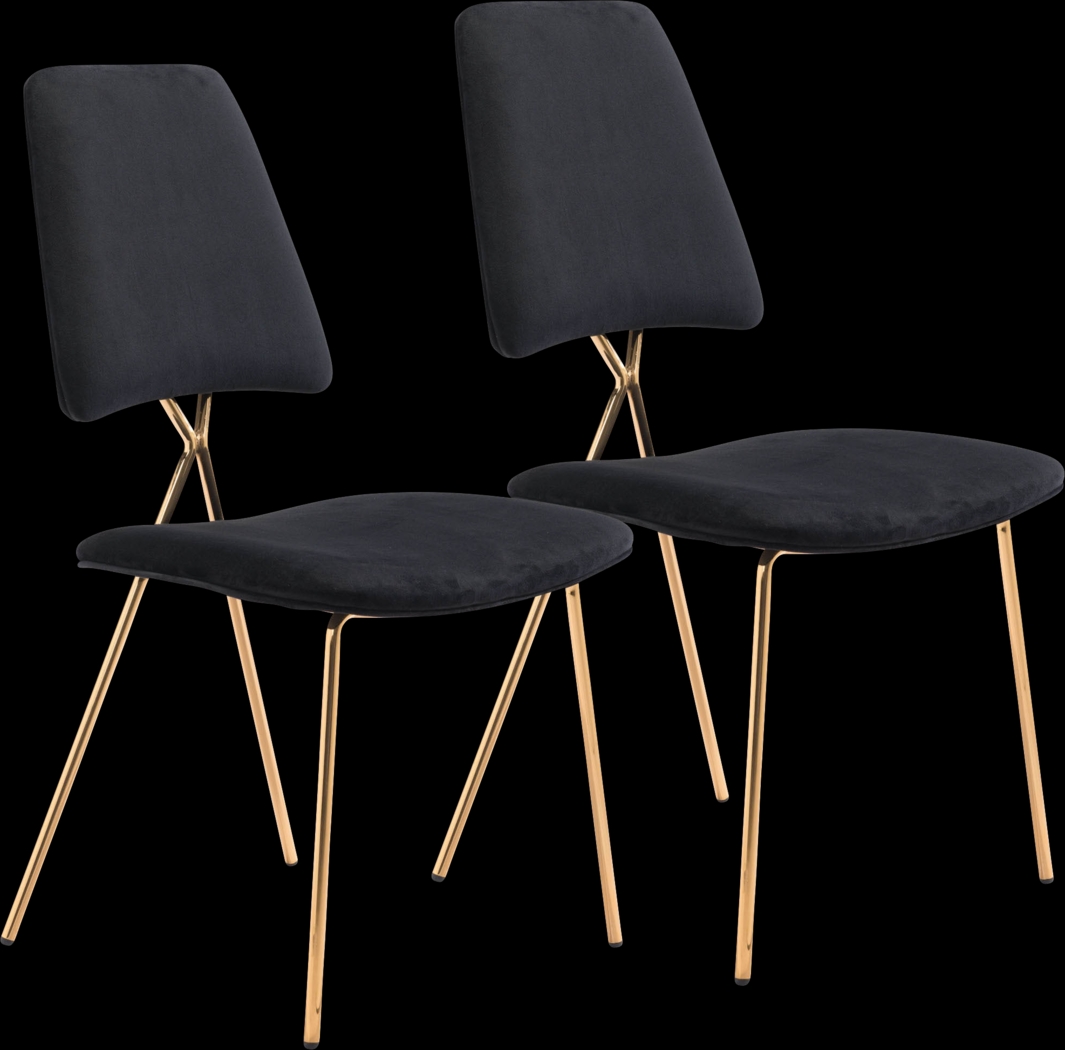 Arledge Black Side Chair, Set of 2 - Thumbnail - Image 1