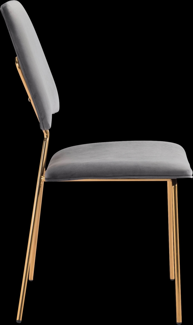 Arledge Gray Side Chair, Set of 2 - Thumbnail - Image 2