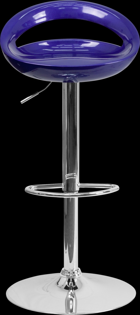 Arley Blue Adjustable Swivel Barstool - Thumbnail - Image 2