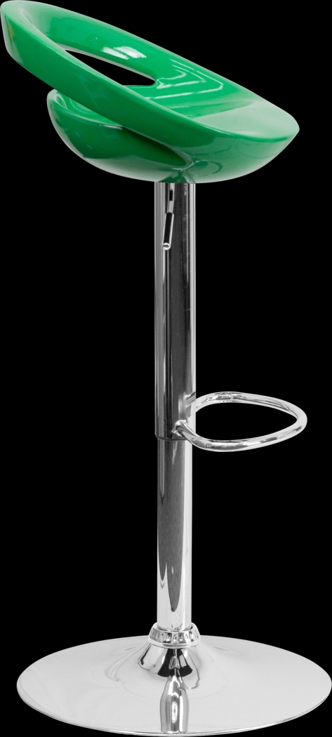 Arley Green Adjustable Swivel Barstool - Thumbnail - Image 3