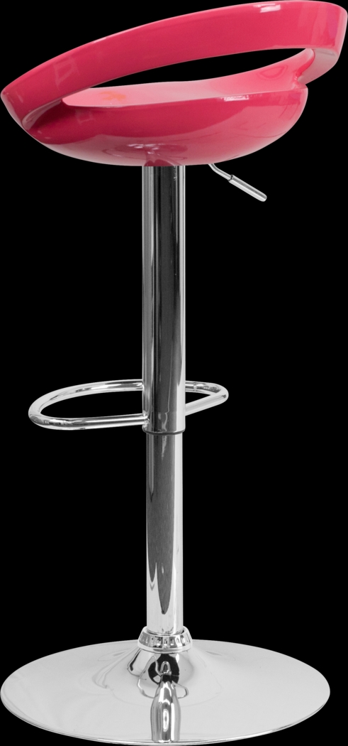 Arley Pink Adjustable Swivel Barstool - Thumbnail - Image 4