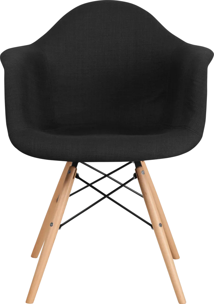 Arlingford Black Accent Chair - Thumbnail - Image 2