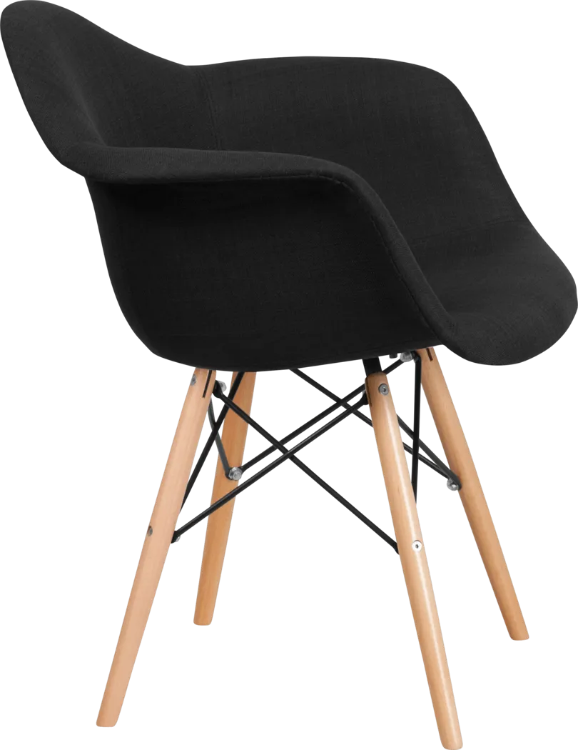 Arlingford Black Accent Chair - Thumbnail - Image 3