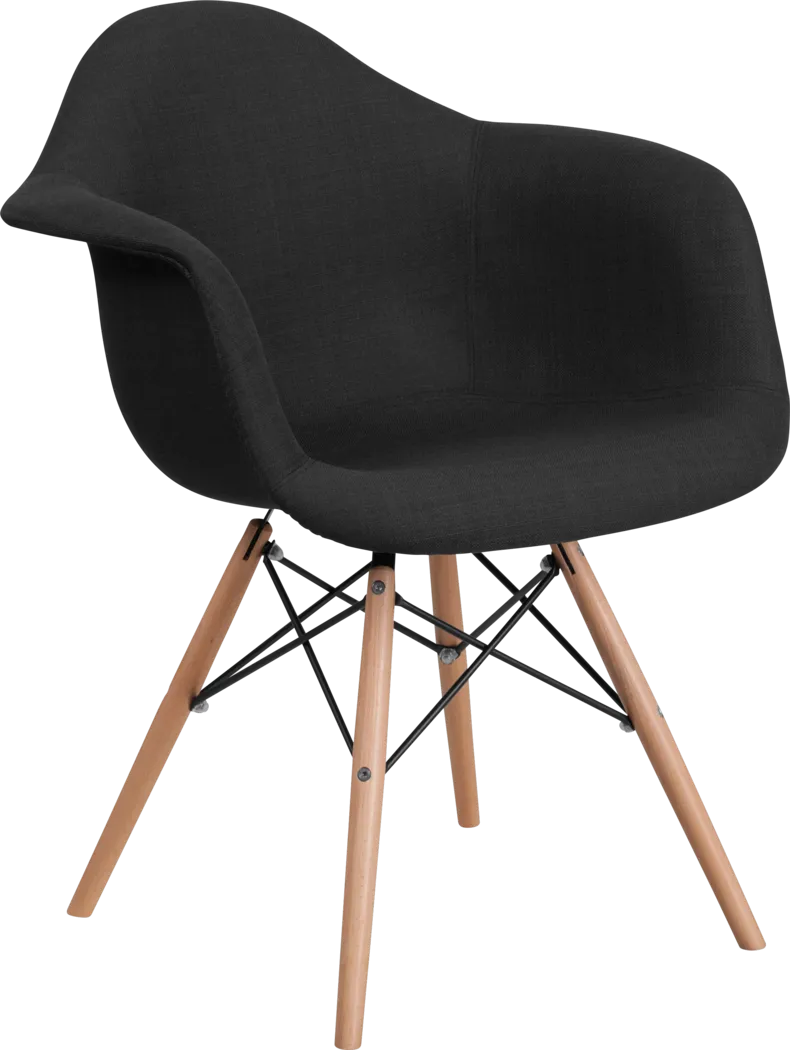 Arlingford Black Accent Chair - Thumbnail - Image 1